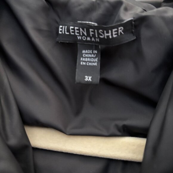 Eileen Fisher Puffer Puff Down Coat Jacket with Hood 3X - Picture 3 of 9